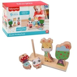 FISHER-PRICE 3D Træstablingspuslespil