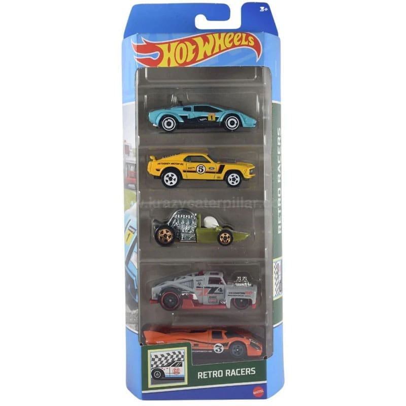 Hot Wheels 5 pak Retro Racers