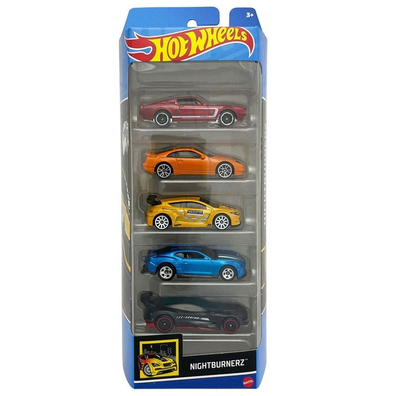 Hot Wheels Basic 5-Pak - Flere Varianter! nigth