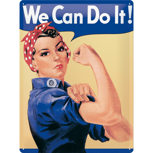 Nostalgic-Art Tin Sign 30x40cm We Can Do It Str. 40x0x30