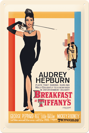 Nostaltic Art Tin Sign 30x20 Breakfast At Tiffanys