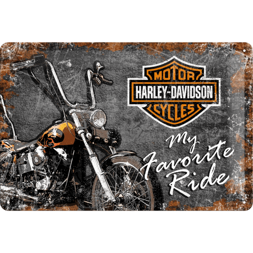 Nostalgic-Art Tin Sign 20x30cm Harley-Davidson Favourite Ride Str. 30x0x20