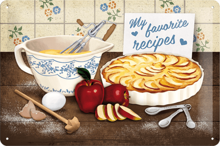 Nostaltic Art Tin Sign 20*30 My Favorite Recipes