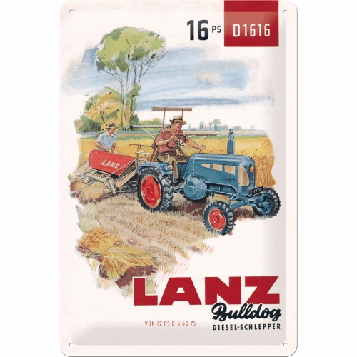 Lanz Bulldog 20x30 cm skilt