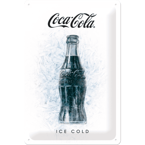 Nostalgic-Art Tin Sign 20 X 30 Coca-Cola - Ice White