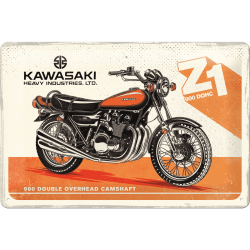 Nostalgic-Art Tin Sign 20 X 30 Kawasaki - Motorcycle Z1