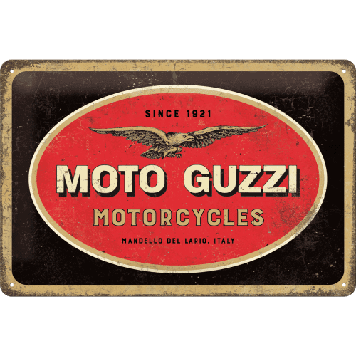 Nostalgic-Art Tin Sign 20 X 30 Moto Guzzi - Logo