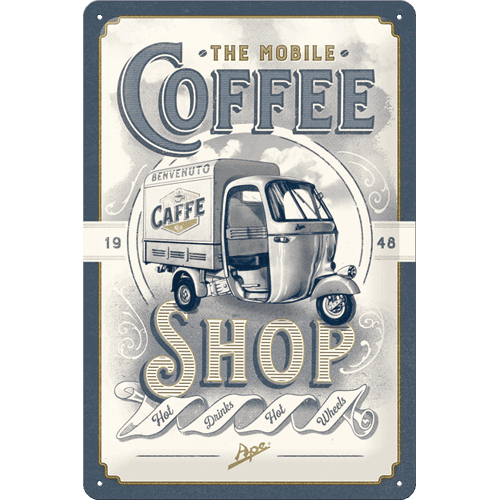 APE - Coffee Shop Skilt 20 x 30 cm