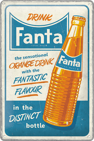 Fanta - Sensational Orange Drink Tin Signs 20 x 30 cm