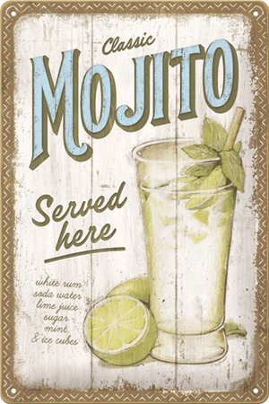 Mojito Tin Signs 20 x 30 cm