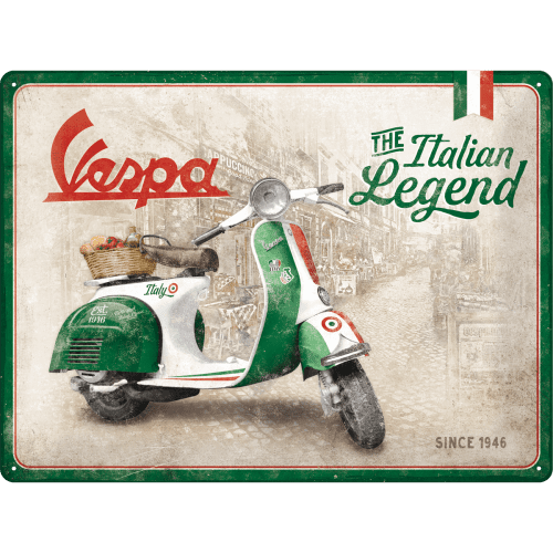 Nostalgic-Art Tin Sign 30 X 40 Vespa - Italian Legend
