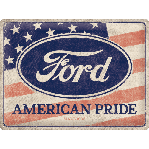 Ford - American Pride US Flag Skilt 30 x 40 cm