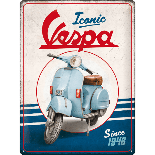 Vespa - Iconic since 1946 Skilt 30 x 40 cm