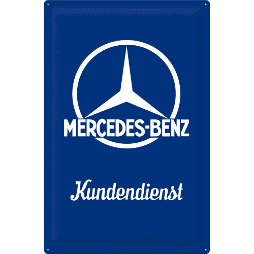 Nostalgic-Art Tin Sign 40 X 60 Mercedes-Benz - Kundendienst