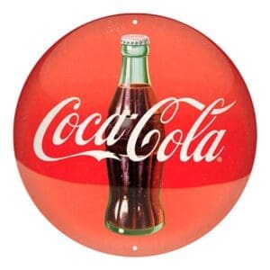 Coca-Cola - Logo Skilt Rund Ø35