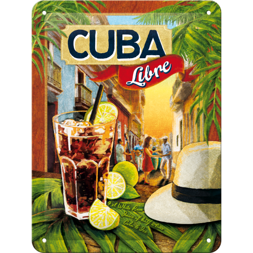 Skilt - 15x20 - Cocktail-Time - Cuba Libre
