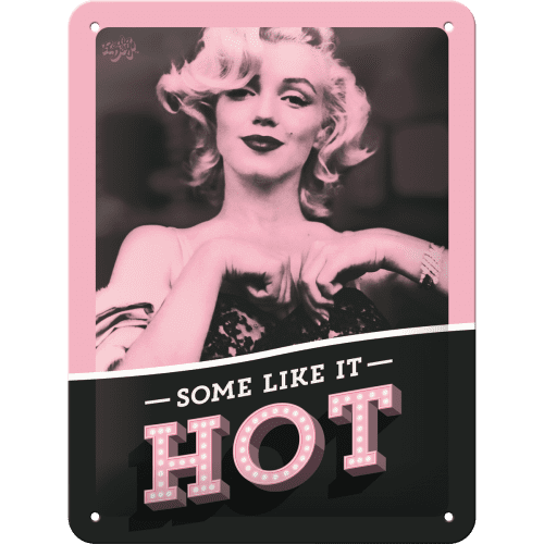 Skilt - 15x20 -Marylin Monroe - Some Like It Hot