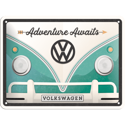 Skilt - 15x20 - Vw Bulli Adventure Awaits