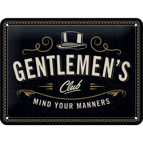 Skilt - 15x20 - Gentlemen's Club