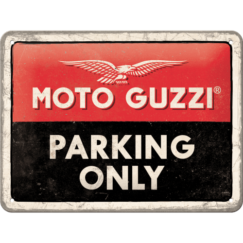 Skilt - 15x20 - Moto Guzzi - Parking Only