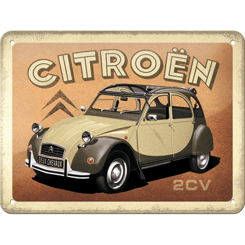 Skilt - 15x20 - Citroen - 2CV