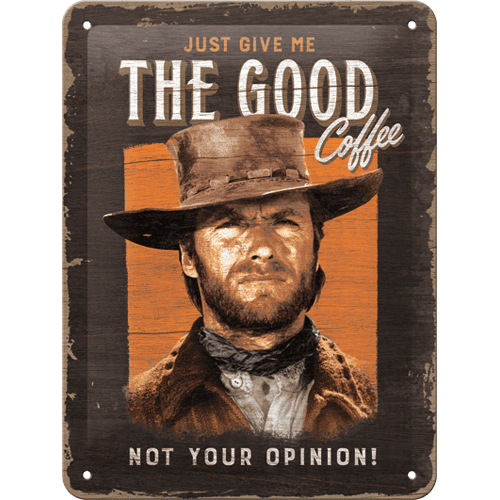 Tin Signs 15 x 20 cm The Good Coffee