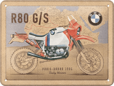 BMW - R 80 G/S Paris Dakar Tin Signs 15 x 20 cm