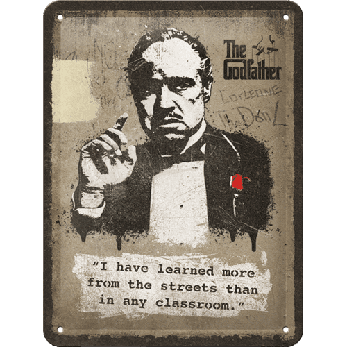 The Godfather - Learn from the streets (15x20cm)