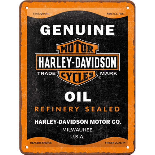 Harley-Davidson - Genuine Oil (15x20cm)