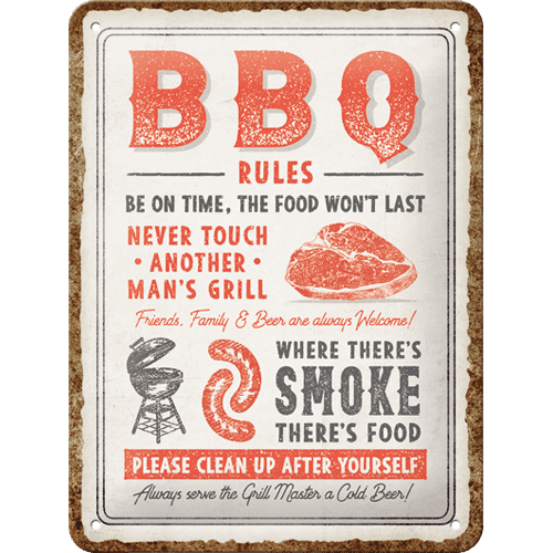 BBQ Rules (15x20cm)