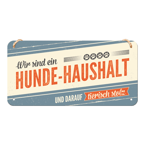 Hunde haushalt hanging sign