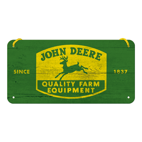 John Deere Logo Green Hanging Sign (15x20cm)
