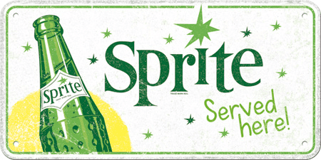 Sprite - Served Here Hanging Sign