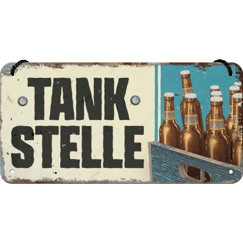 Tanksteller Bier Hanging Sign (15x20cm)
