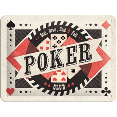 Skilt - 15x20 - Poker