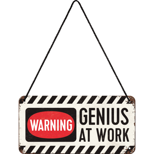 Skilt - 10x20 - Genius At Work