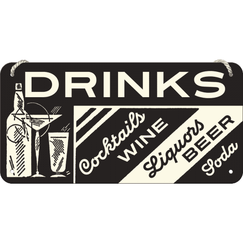 Skilt - 10x20 - Drinks