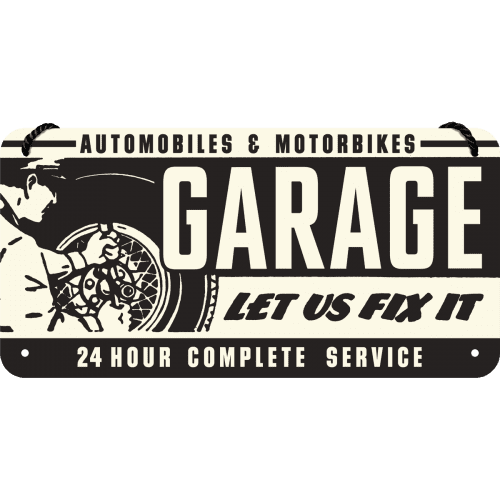 Skilt - 10x20 - Garage