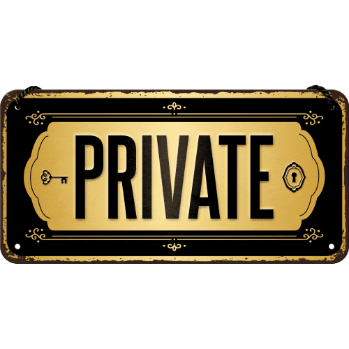 Skilt - 10x20 - Private