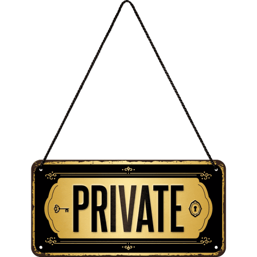 Skilt - 10x20 - Private