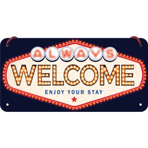 Skilt - 10x20 - Welcome