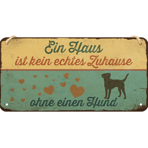 Skilt - 10x20 - Ein Haus Ist Kein Echtes Zuhause