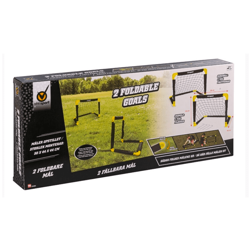 VINI Foldbare Mini Fodboldmål (2 Stk.)